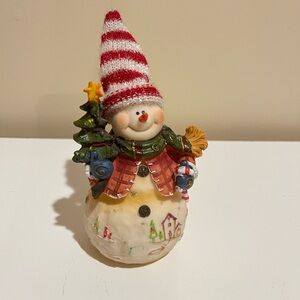 Snowman figurine holiday decor